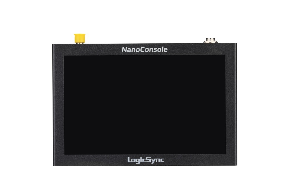 Front view of the LogicSync NanoConsole pocket DMX512 and RDM controller